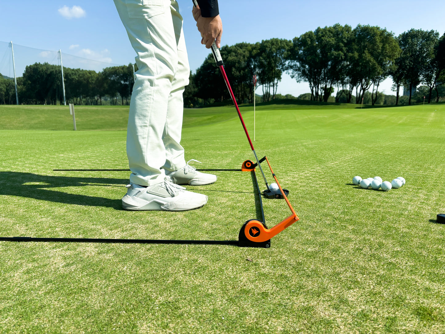 SWIFTEE Golf Alignment Trainer, All Plane Training Aid, Adjustable Swing and Putter Alignment Tool