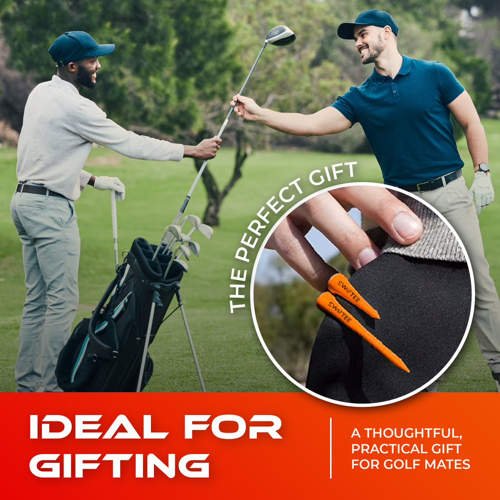 SWIFTEE Clip On Durable Golf Tee Tees With Height Markers - 5 x 70mm 5 x 40mm