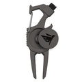 SWIFTEE 7-in-1 Golf Divot Repair Tool – Matte Black Multi Tool with Ball Marker