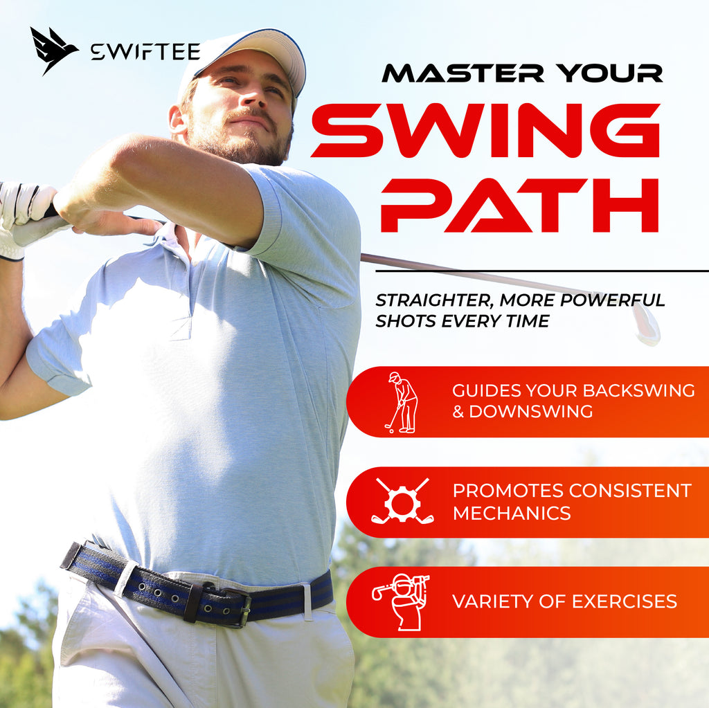 SWIFTEE Golf Alignment Trainer – Adjustable Swing & Putter Alignment Training Aid