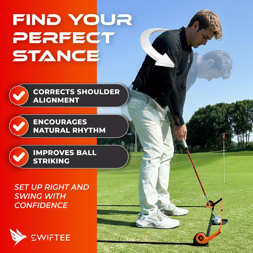SWIFTEE Golf Alignment Trainer – Adjustable Swing & Putter Alignment Training Aid