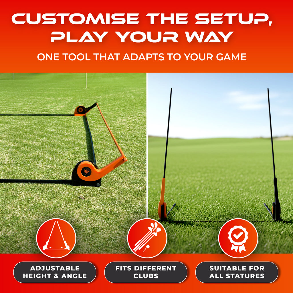 SWIFTEE Golf Alignment Trainer – Adjustable Swing & Putter Alignment Training Aid