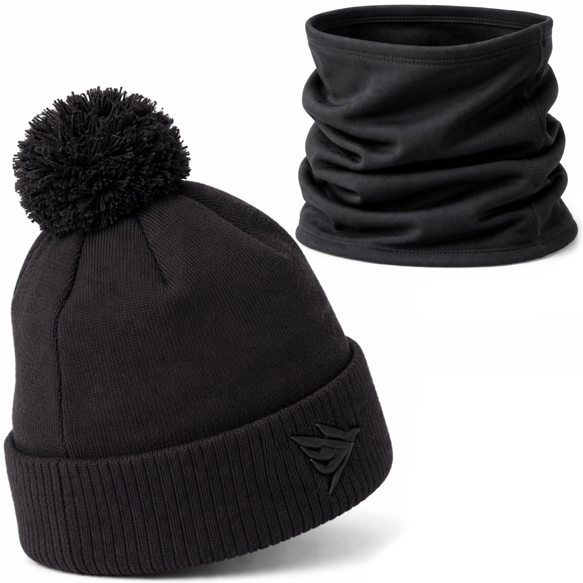 SWIFTEE Golf Pom Pom Beanie Hat & Snood Set – Winter Golf Beanie & Neck Warmer