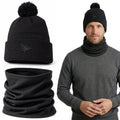 SWIFTEE Golf Pom Pom Beanie Hat & Snood Set – Winter Golf Beanie & Neck Warmer