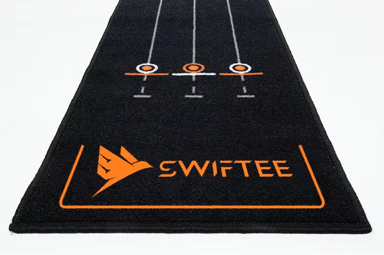 SWIFTEE 3m Golf Putting Mat Straight Line Trainer Distance Target Practice Training Aid